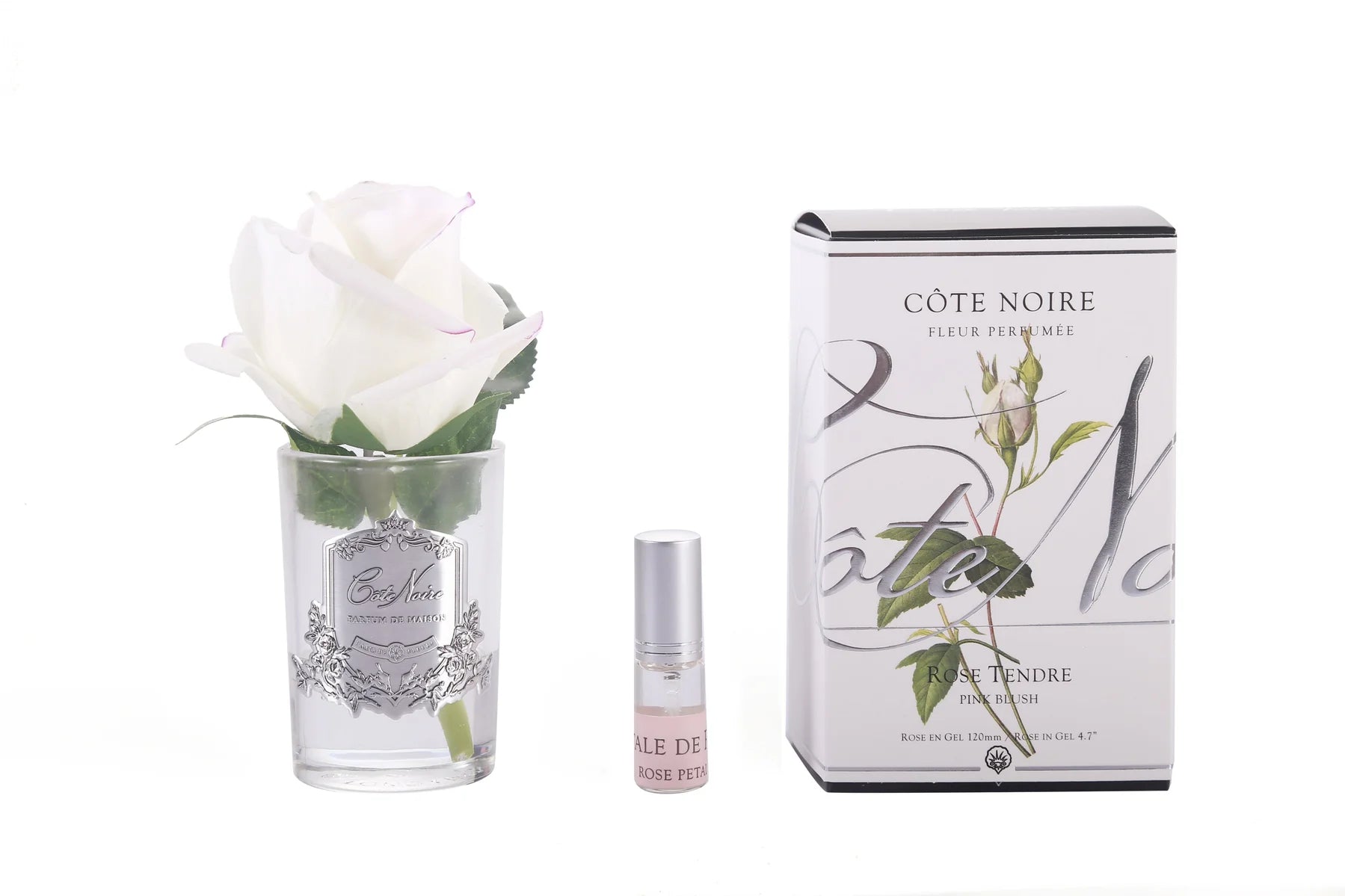 Cote Noire Perfumed Natural Touch Rose Bud - Clear - Pink Blush - GMR42 Cote Noire Perfumed Natural Touch Rose Bud - Clear - Pink Blush - GMR42